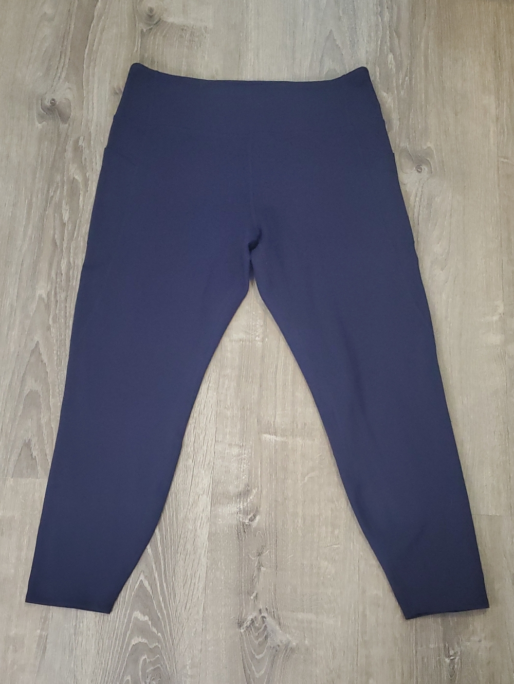 Soft Surroundings Navy Blue Must-have High Rise Side Pocket Leggings Large